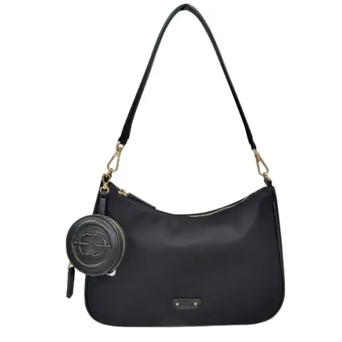 [롯데백화점](여성화)]블랙 나일론 원단 크로스백 EODSHB831(사_은품 양말증_정)