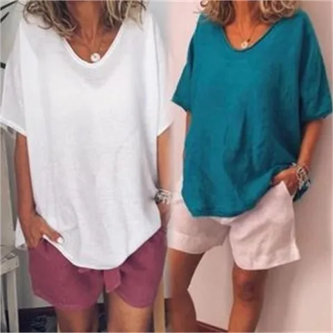 [오노마] ONM 여자 시드네이 마느낌 가오리 반팔 티셔츠 (8187452)