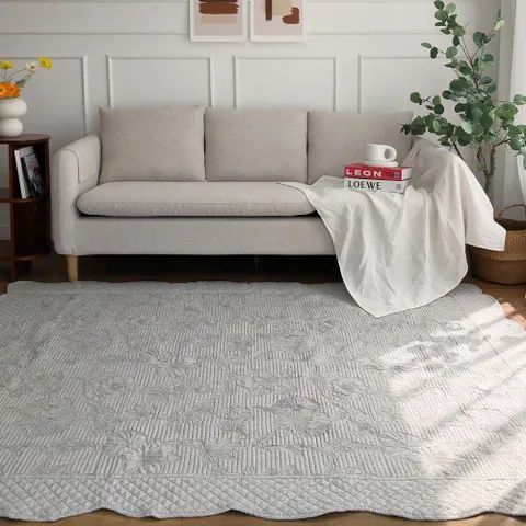 한스갤러리 순면 거실 패드 대형 카페트