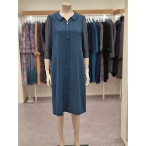 세이브존07 수입소재 소매주름 싀폰 원피스 OP4217 (15142121)