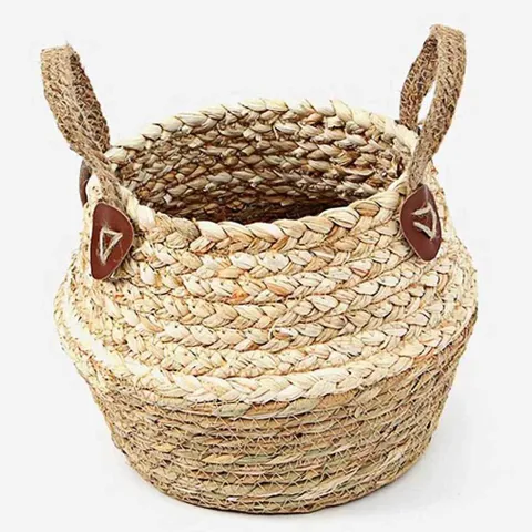 화분 바구니 왕골바구니 화분가리개 가드닝 라탄바구니 화분커버 화분가리개 가드닝