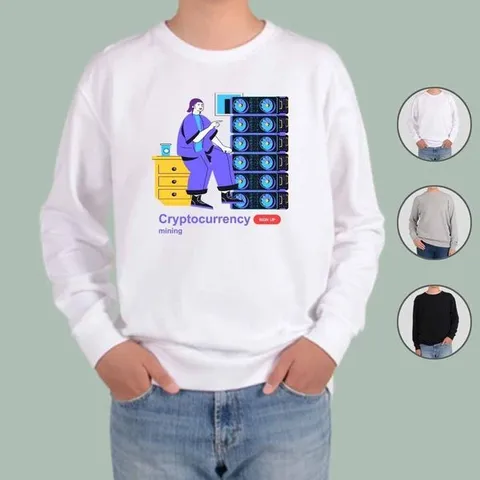 [하프클럽]  헤비맨투맨 전색상 가상화폐 비트코인 알트코인 3