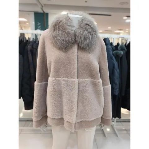 아르테 세이브존07 여성 폭스퍼 양모 100 하프 코트 DODBMM340 (11669404)