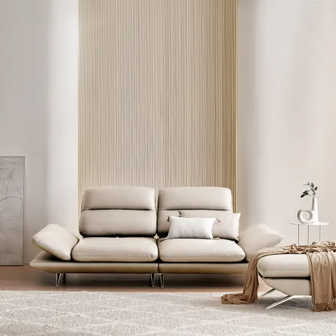 [라클라우드] 까사멜레온 No.2 이태리 천연 통가죽 소파 3인