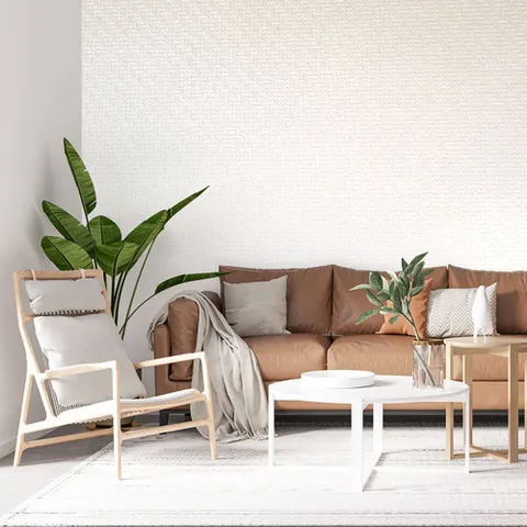 실크벽지 50cmX10m 로제 베이지/스티커 거실 천장