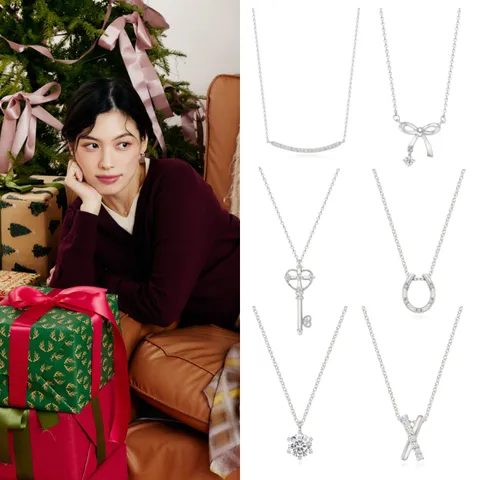 [롯데백화점](부산본점단독)  실버 목걸이 8종 택 1