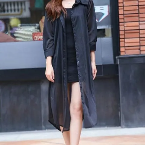 셔츠 여성 캐주얼 롱 남방 원피스 여자 셔츠 남방 블 여자셔츠 여성셔츠 블라우스 여성블라우스