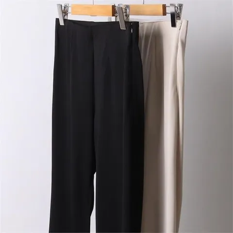 [하프클럽/시드마켓]썸머 밴딩 와이드 슬랙스 205I620S 빅사이즈 여성의류