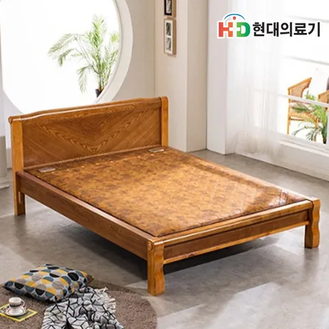 [현대의료기]프리미엄 황토숯침대 퀸