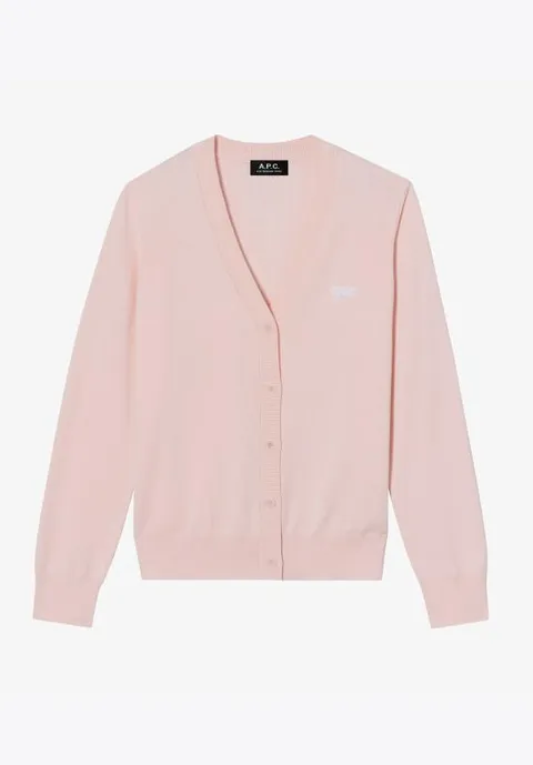 25SS 아페쎄 가디건 COGDKF22318FAB ROSE PALE DOM