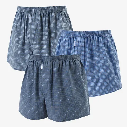 [하프클럽] 남성 체크무늬 트렁크 3매입세트 HW-UW-2021