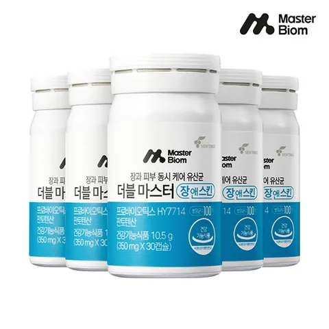 [피부유산균] 마스터바이옴 더블마스터 장 앤 스킨 5개월 (5병)