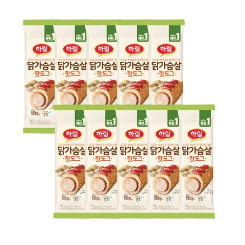 닭가슴살핫도그 90g 10봉