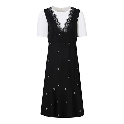 [하프클럽] 자수 레이스 벨티드 원피스 SIOAF2534 H