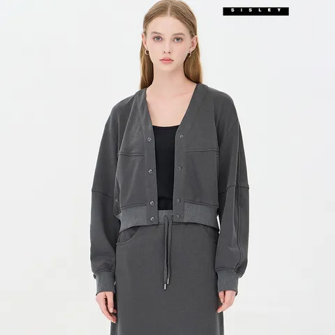 초콜렛 져지 가디건형 점퍼 SAJPA2541