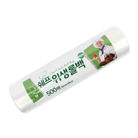 쉐프 롤백 (30x40) 500매 롤팩 위생롤백 비닐팩 봉투 김장봉투 위생롤백 위생롤팩 위생백