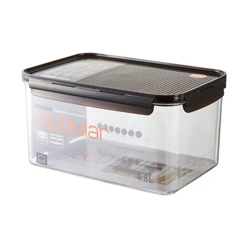 비스프리모듈러 4.8L 직사각 반찬통 사각용기 플라스틱통 저장용기