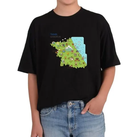 [하프클럽]  반팔라운드 GANGWON TOUR MAP 강원도여행 설악산 전사이즈