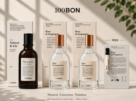 [이수정패키지] 프랑스직수입 베티버&아이리스 오드퍼퓸 50ml+로즈&베르가못 오드코롱 50ml 2병+체험분 로즈&베르가못 1.2ml