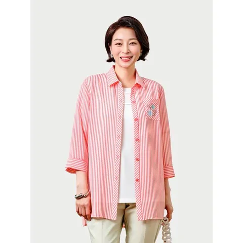 [하프클럽] 럭키 썸머 스트라이프 자켓 K252JK01