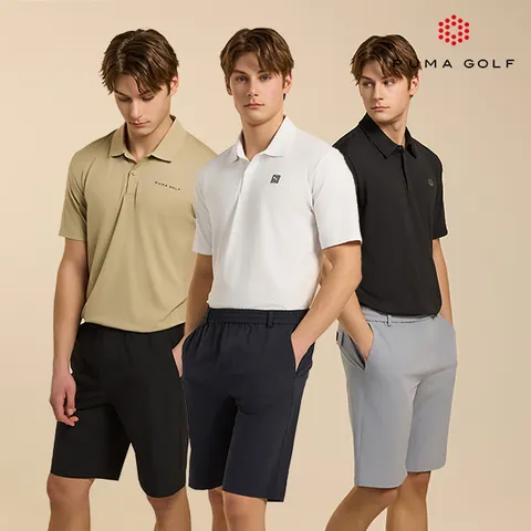 [하프클럽/남성 액티브 밴딩 반바지 3종세트