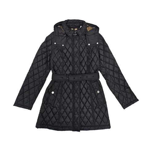 버버리 헤밍필드 퀼팅 벨티드 자켓 81191331