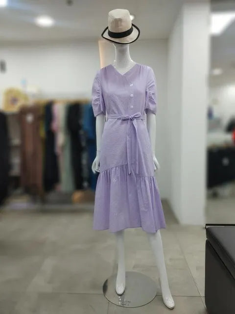 SI 세이브존04 시어서커 체크 랩 원피스 SIO2125270PUP (16477486)