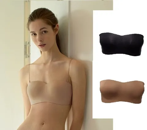 비너스 E컵끈없는 오프숄더브라탑 반컵브라 튜브탑 노와이어브라 VBRM640E 463694