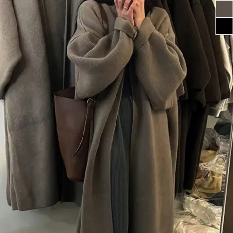 여성 루즈핏 니트 롱가디건 1P 겨울 데일리 패션 코트 니트가디건 롱가디건 루즈핏가디건