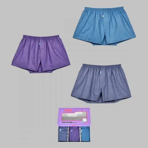 [하프클럽] 남성 패턴 면 사각팬티 3매입 DMS-UW-Q4419867