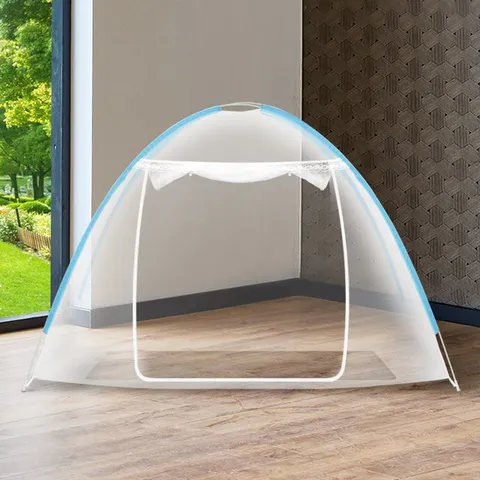 원터치모기장 소/침대 텐트 사각 텐트 거실 야외캠핑 모기장텐트 침대모기장 1인용모기장