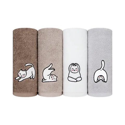 요가고양이 세면타월 150g 12매