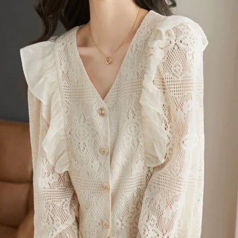 펀칭 레이스 블라우스 펀칭 블라우스 펀칭블라우스 레이스블라우스