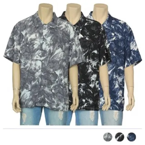 [하프클럽]  반팔 빅사이즈 오버핏 드레스 남자셔츠 정장셔츠