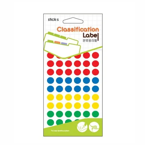 분류용견출지 20-3003A 멀티칼라(∮9 12장)