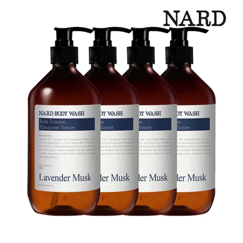 히말라야 허브 나드 리바이탈 라이징 바디워시 라벤더머스크향 1000ml x4개