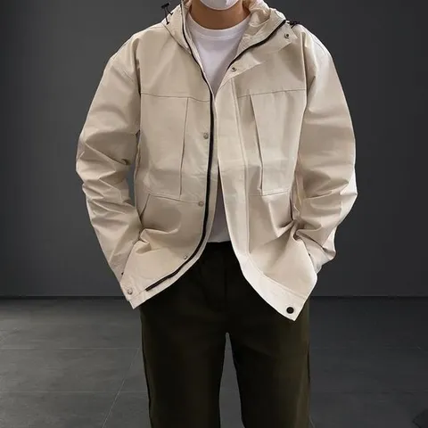 [하프클럽] Rly 캔디 히든 포켓 쉘터 후드 바람막이 자켓 (3c