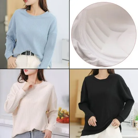 [하프클럽/큐즈]여성 긴팔티 캡내장 브라캡 골지 빅사이즈 77사이즈 88사이즈 기본 무지 면 티셔츠 WL10