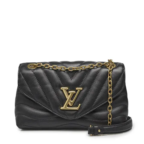 [중고명품]  블랙 뉴 웨이브 플랩 체인 숄더백