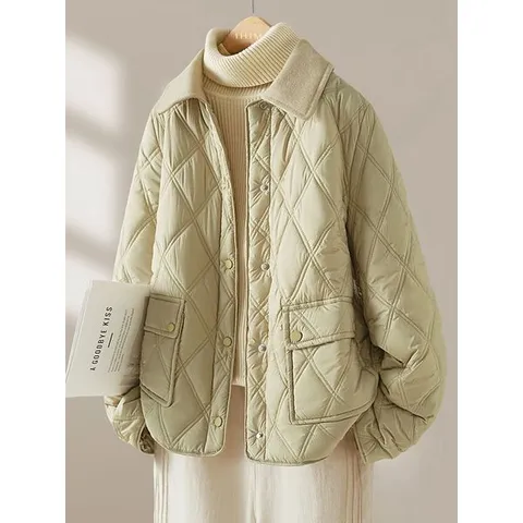 [하프클럽] 마리앙 카라포인트 퀼팅자켓_NC4JP017