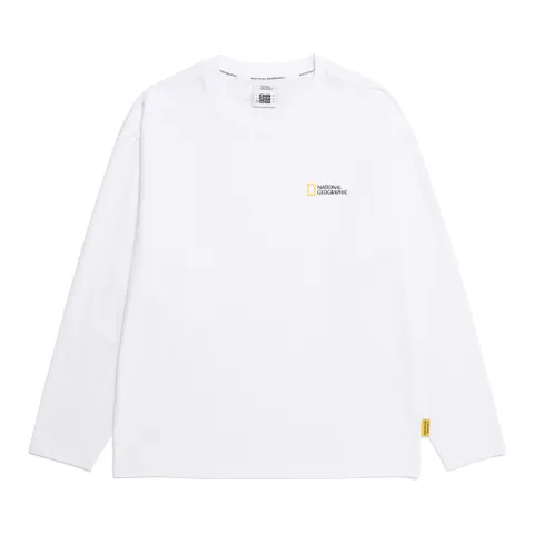 N255UTS901 수피마 세미오버핏 긴팔 티셔츠 WHITE