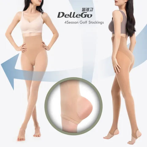 델레고 포시즌 골프스타킹 DLG-22gfsk 무봉제 압박스타킹 UV차단 힙업