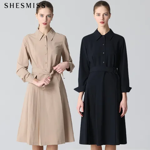 (SHESMISS)] 벨티드 셔츠 원피스 (택가격: 278000원)