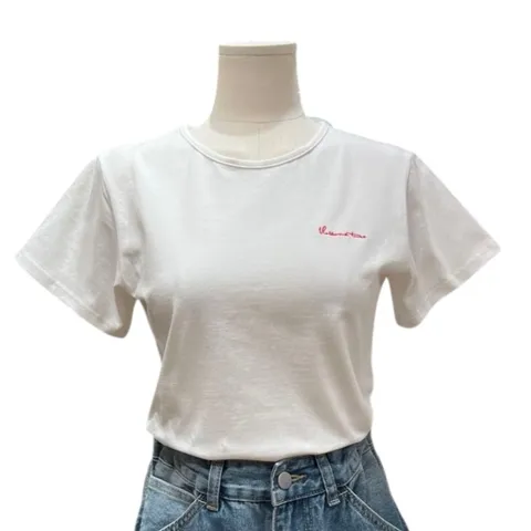 [롯데백화점]페코 레터링 자수 슬림라인 티셔츠 (TNCJFTS001)