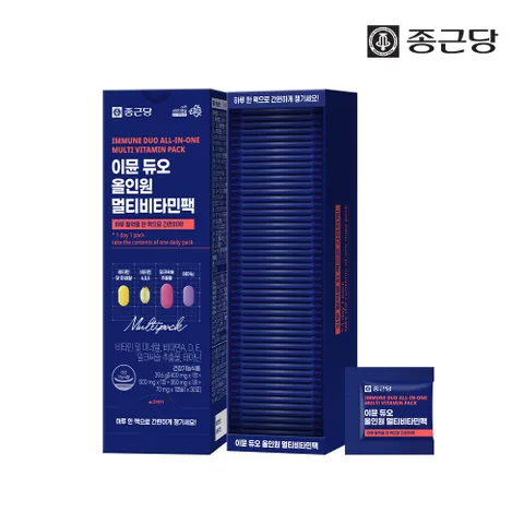 이뮨듀오 올인원 멀티비타민팩 30일분 1박스