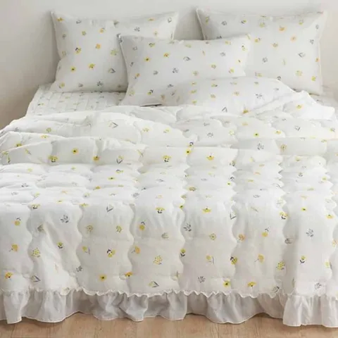 침구세트 스프레드 퀸 세트 옐로우 퀸사이즈이불 침대이불세트 침구셋트