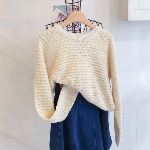 [브리치] 보블리에 / 컬러 꼬임 라운드 니트