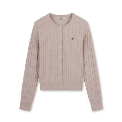 [롯데백화점]여성 케이블 라운드넥 버튼 가디건 PHE4EC2470