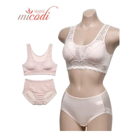 데일리 풍기인견 패션 브라팬티세트 브라탑 레이스