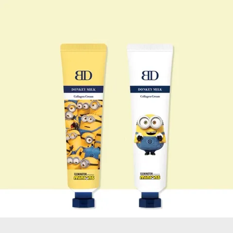 [블랑두부 누본셀] 동키밀크 콜라겐크림 한정판 미니언즈 에디션